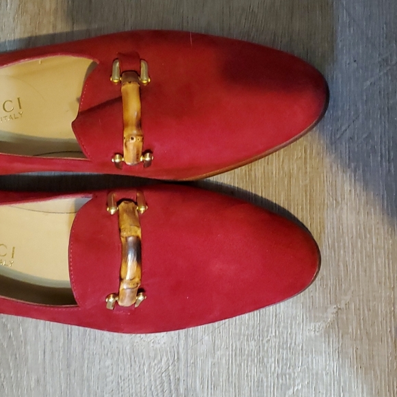 *SOLD*Gucci Vintage Suede Loafers 6 - Picture 10 of 12